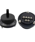 Pulser Handwheel 80mm Manual Pulse Generator Rotary Encoder For CNC Machines, 5V And 24V Compatible, 100 PPR, close-up view