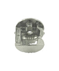 Heavy Duty Three In One Connector With Eccentric Wheel For Furniture And Drawers, zinc alloy nickel plated cam lock nut close-up