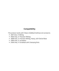 Compatibility list for 3 Inch Soft Vise Jaws With Removable Magnets For Easy Cleaning V Groove For Round Objects Includes Two Aluminum Jaws