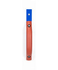 Top view of White Lightning Hand Float For Concrete, 16 Inch Blade By 3 Inch, with red handle and lightweight polymer blade.
