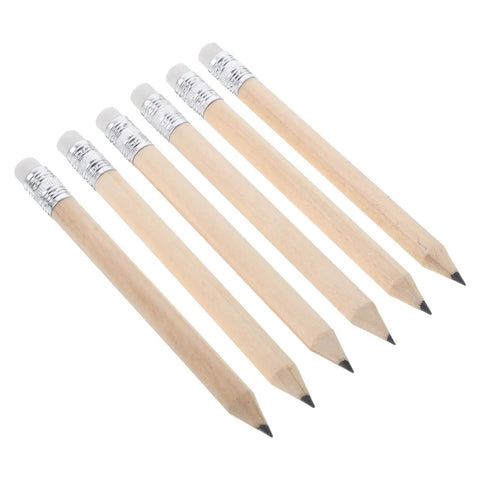 Bulk Golf Pencils 50 Pack With Erasers Graphite Wood Pencils For School Office And Art Projects Half Golf Pencils Kid Friendly Easy Sharpening Mess Free Writing