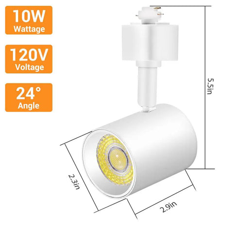 Five Color Adjustable Eight Light LED Track Lighting Kit With Six Point Six Foot H Type Rail Dimmable Kitchen Ceiling Spotlight Fixtures For A Dope Modern Look CRI90 Plus 10W 800lm Track Heads