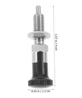 Heavy Duty Stainless Steel Spring Loaded Latch Pin Indexing Plunger Locking Knob With Knurled Handle And Quick Release Pull for toolbox use.