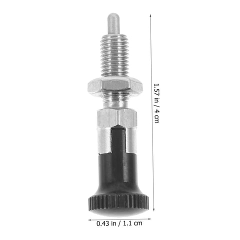 Heavy Duty Stainless Steel Spring Loaded Latch Pin Indexing Plunger Locking Knob With Knurled Handle And Quick Release Pull for toolbox use.
