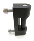 Hinge Block Assembly For Backhoe And Heavy Machinery Models Part No 331/31247 Replacement Kit, showing side view with bolts.