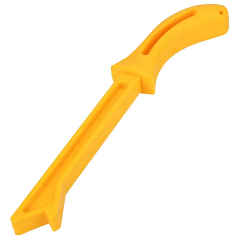 Wood Push Stick With Ergonomic Handle For Table Saw Router Shaper Jointer Pro Grade ABS Construction In High-Visibility Yellow