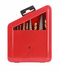 Grab This Awesome 10 Piece Screw Extractor Set With Drill Bits Left Hand Plated Alloy Steel Fastener Remover Kit red case