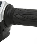 36V 1000W Ebike Controller Kit With Locking Battery Display And Twist Throttle Grip close-up, black 22mm handlebar grip with key lock