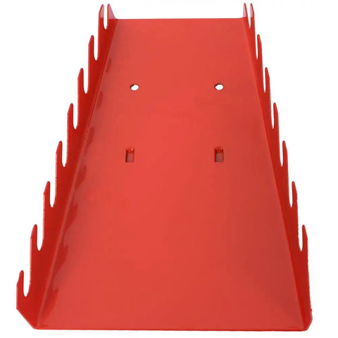 Red metal hook accessory for 48 X 24 Inch Metal Pegboard Wall Organizer Kit With Hooks Wrench Racks Drill Holder And Screwdriver Organizer