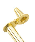 Adjustable Brass Powder Measure for Muzzleloading with Static Free Construction and Swivel Funnel Delivers About 120 Grains