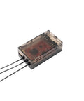 Triple Antenna RC Receiver With Dual Band TD Mode For 900MHz And 2 4GHz, compact design with visible connectors and casing.