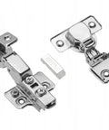 Soft Close Half Overlay 35mm Cabinet Door Hinge With Hydraulic Smooth Close Top Notch 3D Eccentric Adjustment 35mm Cup