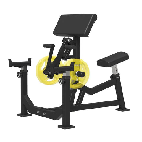 Preacher Curl Bench And 2 In 1 Arm Training Machine For Home Gym Plate Loaded Bicep Curl And Tricep Extension Station Adjustable