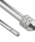 Close-up of Adjustable Ratchet Tap Wrench Kit 248mm T Handle Holder Reversible Bothway Tool With 5 Titanium Coated Taps M3 M4 M5 M6 M8 For Metric Threads