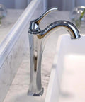 Vessel Bathroom Faucet With Single Handle And Pop Up Drain, Chrome Finish, Perfect For Any Sink, Installs In A Single Hole