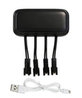 3.7V Li Ion Battery Charger With USB For RC Cars Boats Trucks Amphibious Stunt Toys Bazooka Rocket Blower Bubble Gun Batteries Do It All 2 Pin SM 2P Plug 4 In 1 Charger, black with USB cable and four connectors