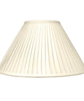 Beige Empire Side Pleat Lamp Shade 7 Inch Top 20 Inch Bottom 12 One Half Inch Height For Table Lamps Easy Mount Stylish Silk Look