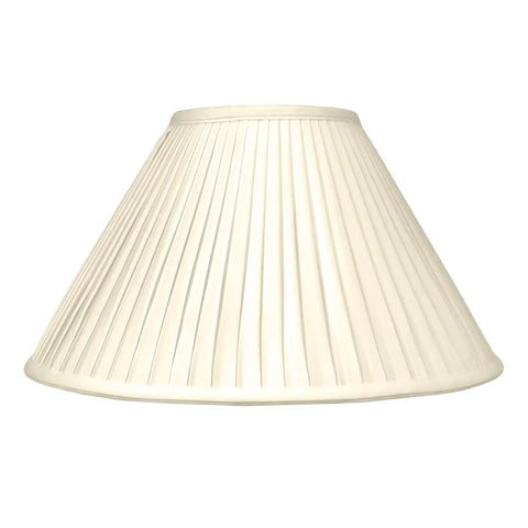 Beige Empire Side Pleat Lamp Shade 7 Inch Top 20 Inch Bottom 12 One Half Inch Height For Table Lamps Easy Mount Stylish Silk Look