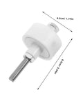 Rock Solid 2 Pack Heavy Duty Closet Door Roller Guides For Sliding Doors And Accordion Panels Durable Plastic Wheels Hardware close-up