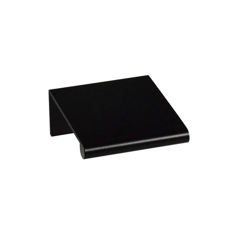Back Mount Finger Edge Pull Handle 1.5 Inch Aluminum Matte Black Lightweight Cabinet And Drawer Pulls for DIY