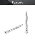 Two Confirmat Screws 7x60mm Self Drilling Inner Hex Carbon Steel For Wooden Board Joinery Built Tough Heavy Duty Wood Fasteners In Silver Finish