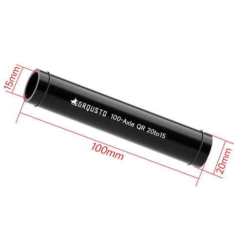 Front 20mm To 15mm Thru Axle Fork Adapter For Bike Wheels with 100mm length and 6061 alloy material