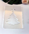 Premium Christmas Lantern Router Templates For Woodworking Shops, 1/4 Thick Clear Acrylic Stencil of a tree shape.