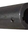 Beefy 1-3/16 Inch Solid Shaft Coupler With Keyway And Set Screws For Rugged Power Transfer 2 Inch Outer Diameter Black Oxide Finish