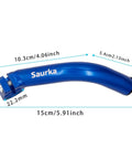 Aluminum MTB Bike Bar Ends For Mountain Bikes Handlebar Extenders 22 Millimeter Diameter Five Point Nine Inches Length Lightweight Blue