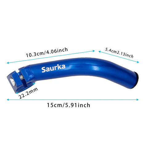 Aluminum MTB Bike Bar Ends For Mountain Bikes Handlebar Extenders 22 Millimeter Diameter Five Point Nine Inches Length Lightweight Blue