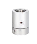 High Speed Pneumatic Rotary Joint MQR2 4 M5 360 Degree Slip Ring Multi Passage Rotary Union No Tangle Air Transmission For Continuous Operation In Dynamic Pneumatic Systems silver cylindrical metal unit with threaded air ports