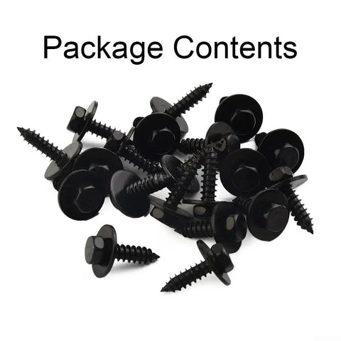 Package contents of Self Drilling Hex Washer Head Screws 4.8x19mm For Roofing And Wood Framing No Pre Drill Needed T 17 Point Carbon Steel Fasteners 20 Pack