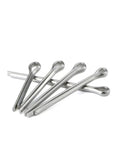 Top Tier 304 Stainless Steel Cotter Pins Assortment Kit With Corrosion Resistant Wave Shape Design For Heavy Machinery Metalworking And Fastening Jobs with five cotter pins.