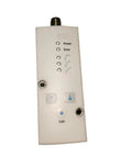 Electric proportional valve control pendant; white plastic housing with up/down arrow buttons and four status LEDs.