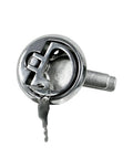 Tough As Nails Stainless Steel Flush Pull Handle With Turning Lock Design showing key mechanism for secure locking.