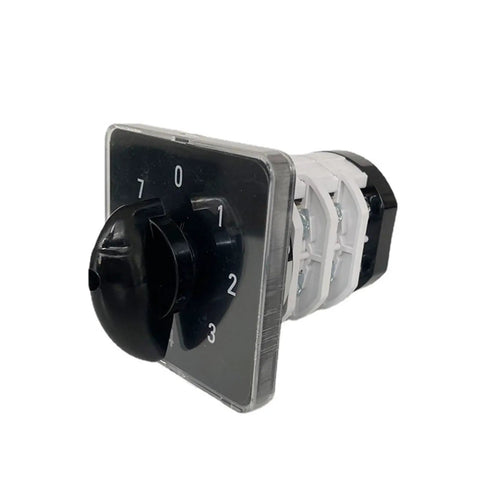 Rotary Cam Switch Changeover 0 To 7 Position 3 Pole 3 Stage Industrial Grade 660V 32A with Silver Contacts, 12 Terminals