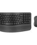 Sweet Work Setup Bundle Featuring One Thirty Watt Type C Dock Driving Dual Four K Monitors And Fast Ethernet Plus Snappy Keyboard Mouse Kit with gel wrist pad.