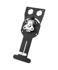 ShengQuanHao Adjustable Aluminum Alloy Guide Rail Tool For Precision Wood Cutting And Home Carpentry With Secure Clamping and Enhanced Workflow Efficiency for Pros And DIYers, showing adjustable angle clamp.