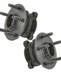 Heavy Duty Rear Wheel Hub And Bearing Assembly Pair With Abs Sensor Chevy Cruze Bolt Ev Volt 2011 To 2019 close-up view of metal components with bolts