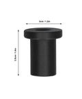Side view of Sliding Barn Door Track Spacer Kit Made From Carbon Steel, Heavy Duty Rock Solid Rust Proof Wall Mounting Set With Gaskets.