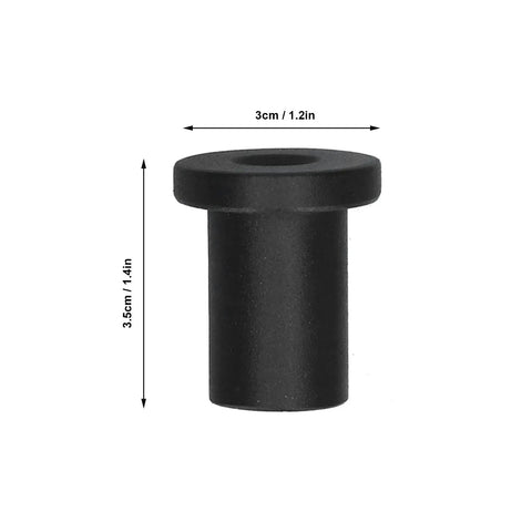 Barn Door Track Spacer Kit For Secure Wall Mounting, Heavy Duty Carbon Steel Track Connector, 1.4 x 1.2 inch, black piece