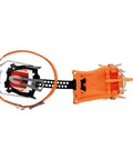 Top view of Modular DART LLF Crampons For Ice Climbing And Dry Tooling Lightweight Aluminum Build With Adjustable Front Tips
