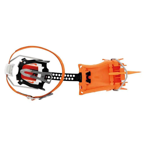 Top view of Modular DART LLF Crampons For Ice Climbing And Dry Tooling Lightweight Aluminum Build With Adjustable Front Tips