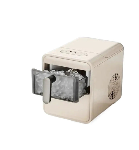 Quick Freeze Countertop Ice Maker For Home And Dorm slams out fast cubes in minutes with sleek design and easy push button.