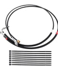 Top Notch Fuel Line Kit For Chevy C1500 C2500 K2500 Blazer Tahoe Yukon Suburban 5.0L 5.7L 7.4L V8 Throttle Body Replacement Parts, black hoses and zip ties