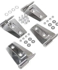 Stainless Steel Off Road Door Hinge Set For Two Doors With Four Door Side Hinges And All Necessary Hardware Heavy Duty Rust Resistant