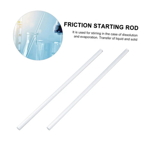 Hands On Friction Electrification Kit For Physics Experiments With Organic Glass Components featuring two white friction rods