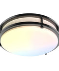 10 Inch Flush Mount LED Ceiling Light 2 Pack 2200 Lumens 24W Equivalent Three Color Temperature Options 3000K 4000K 5000K