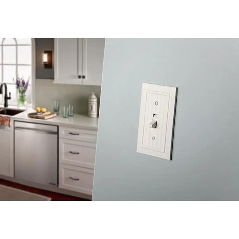 Kitchen with beadboard 3-pack white 1-gang outlet covers for duplex switch plates with screws included no fuss install easy upgrade