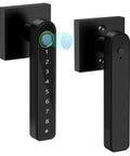 Keyless Door Lock Set With Keypad And Biometric Fingerprint, Touchscreen Access, Black Finish, No Keys Needed, 50 Sets
